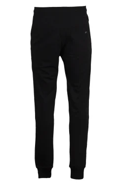 Pantaloni sport con polsini e logo ricamato su tasca