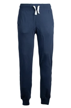 Pantaloni sport con polsini e logo ricamato su tasca