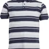 Polo in cotone piquet a righe