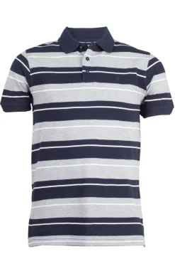 Polo in cotone piquet a righe