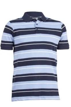 Polo in cotone piquet a righe