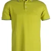Polo in cotone piquet con bordi a contrasto