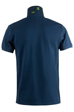 Polo in cotone piquet con stampa sul retro-collo