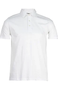 Polo in cotone slub con logo in rilievo sul cuore