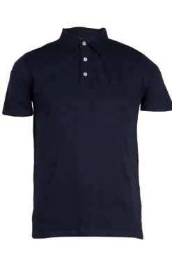 Polo in cotone slub con logo in rilievo sul cuore