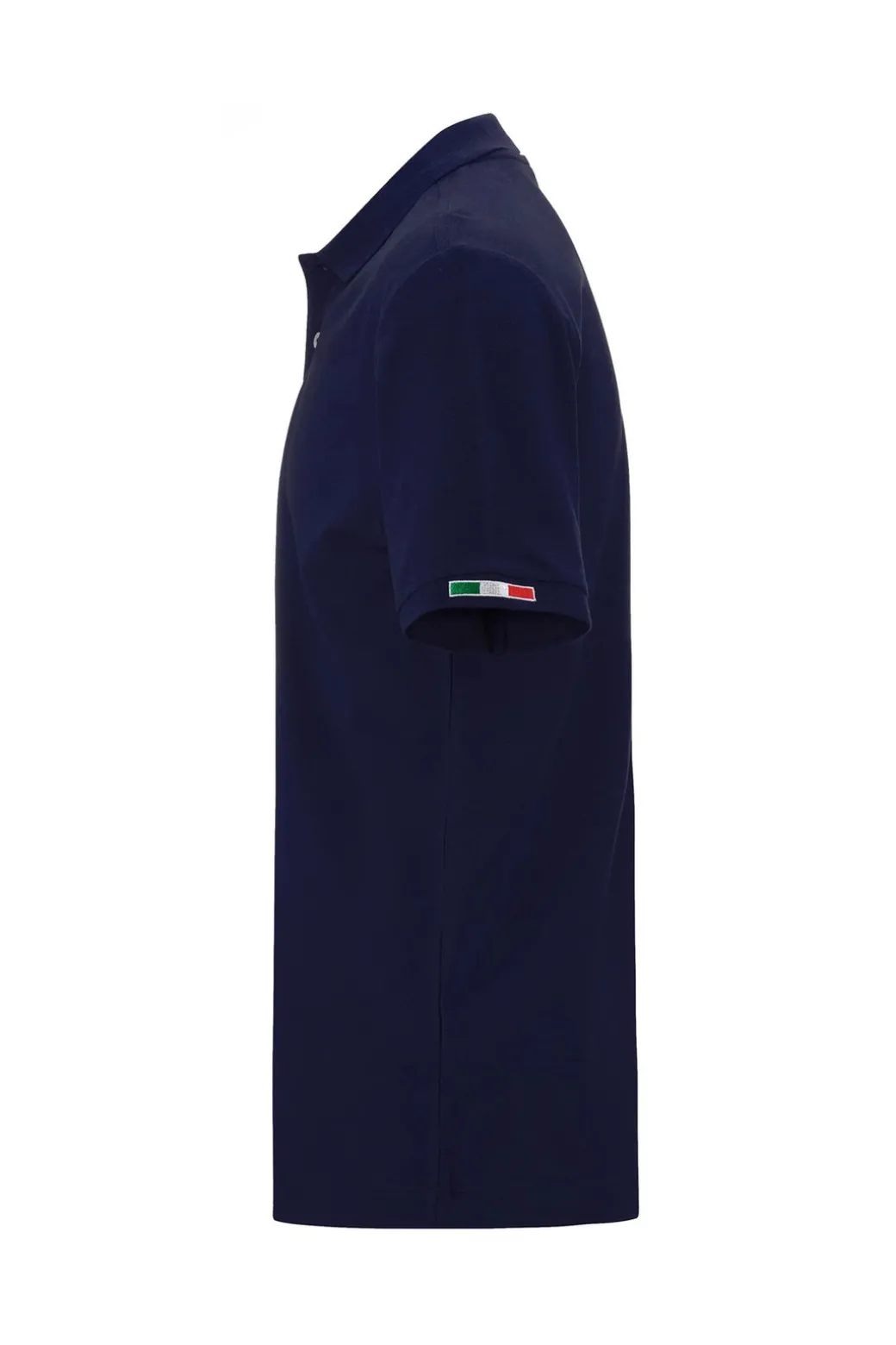 Polo Kappa manica corta con logo sul petto e ricamo bandiera sulla manica