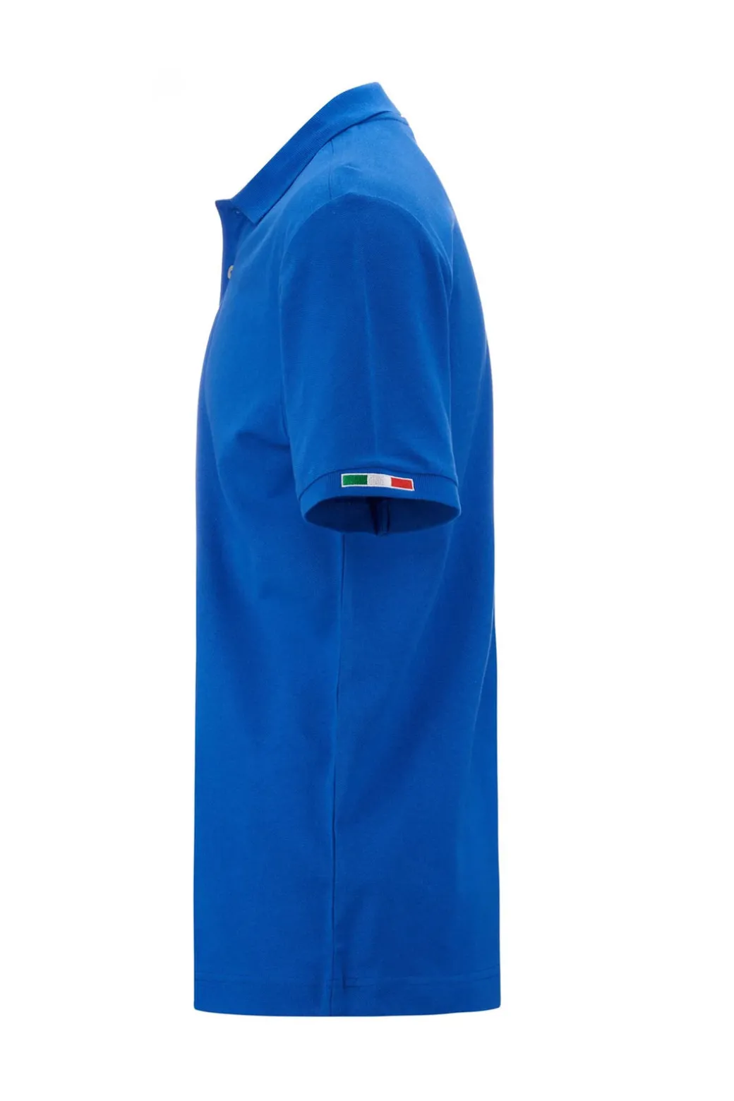 Polo Kappa manica corta con logo sul petto e ricamo bandiera sulla manica