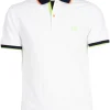 Polo manica corta con dettagli fluo