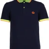 Polo manica corta con dettagli fluo