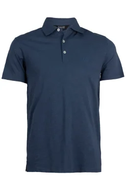 Polo manica corta con ricamo e tre bottoni