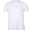 Polo manica corta in cotone piquet stretch con logo ton sur ton