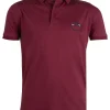 Polo manica corta in jersey con logo ricamato