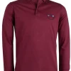 Polo manica lunga in jersey con logo ricamato
