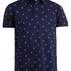 Polo uomo in cotone piquet microfantasia a contrasto