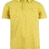 Polo uomo in cotone piquet microfantasia a contrasto