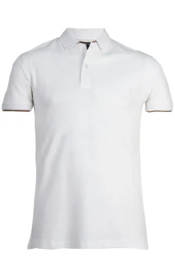Polo uomo manica corta in cotone piquet con bordini