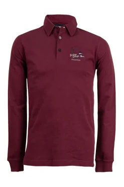 Polo uomo manica lunga in caldo cotone jersey