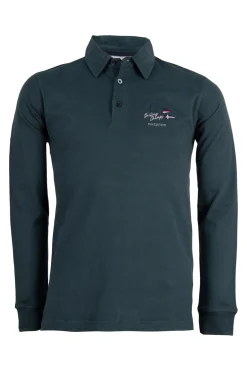 Polo uomo manica lunga in caldo cotone jersey
