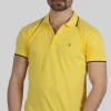 Polo uomo mezza manica in cotone piquet tinta unita