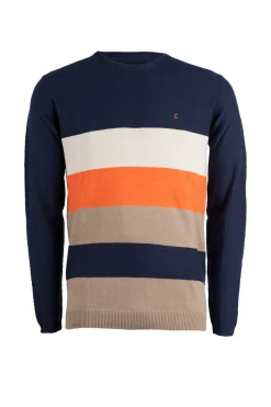 Pullover a fasce uomo in cotone