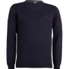 Pullover con scollo a V con logo ricamato ton sur ton sul petto