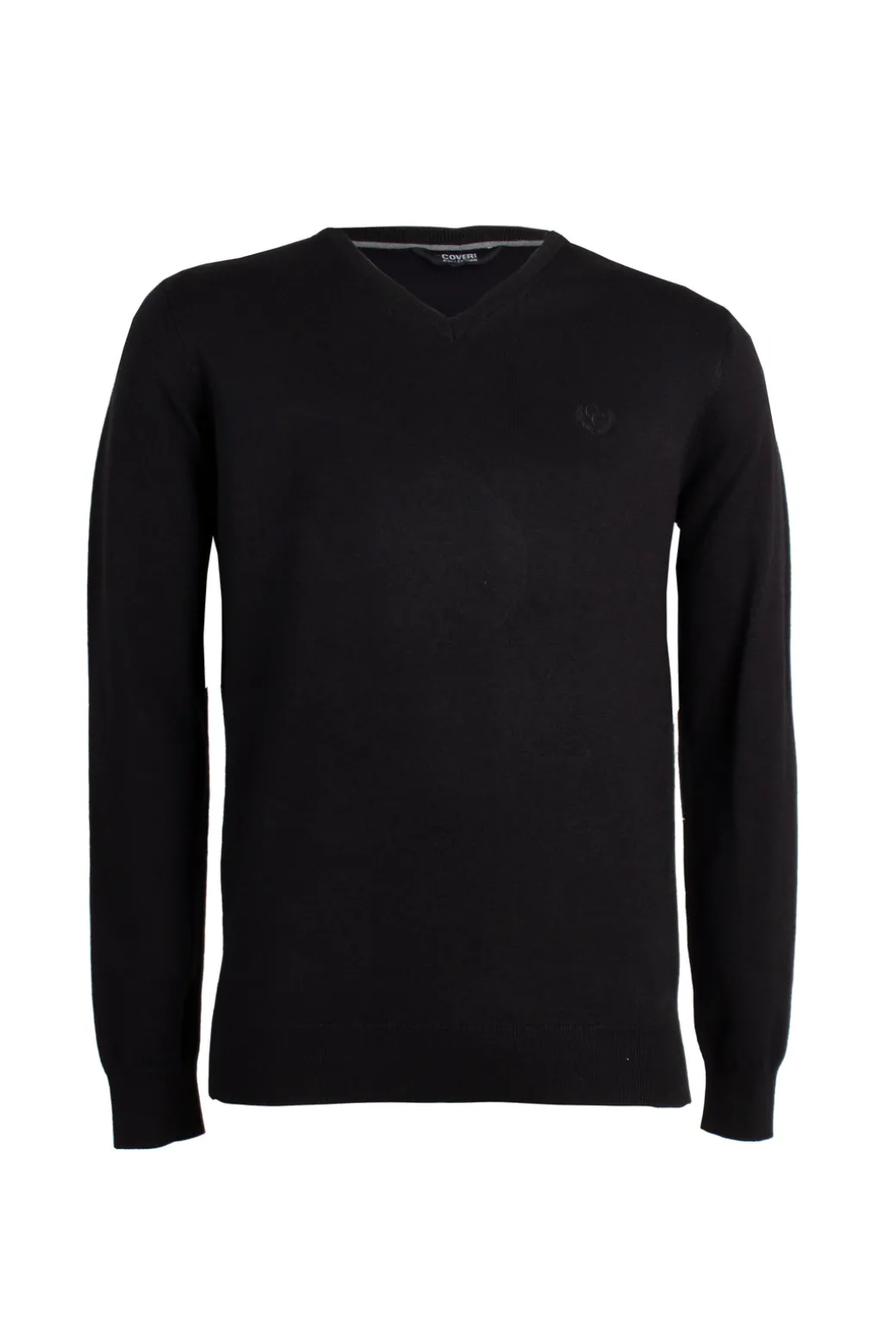 Pullover con scollo a V con logo ricamato ton sur ton sul petto