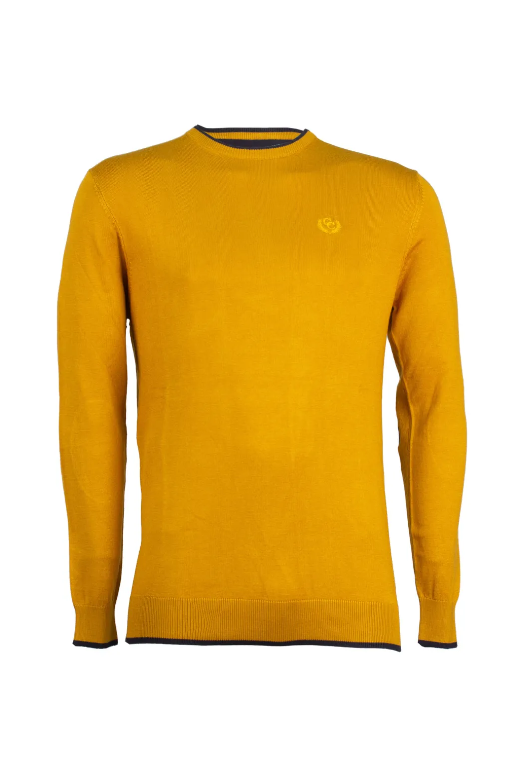 Pullover girocollo con toppe sui gomiti
