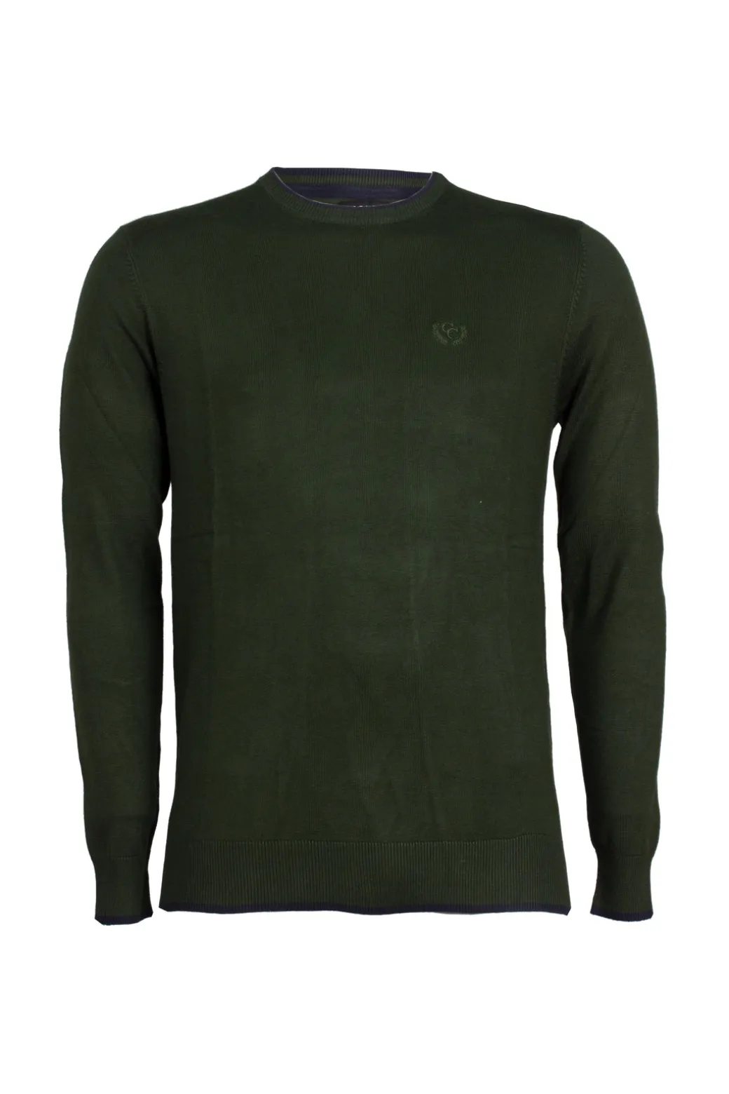 Pullover girocollo con toppe sui gomiti