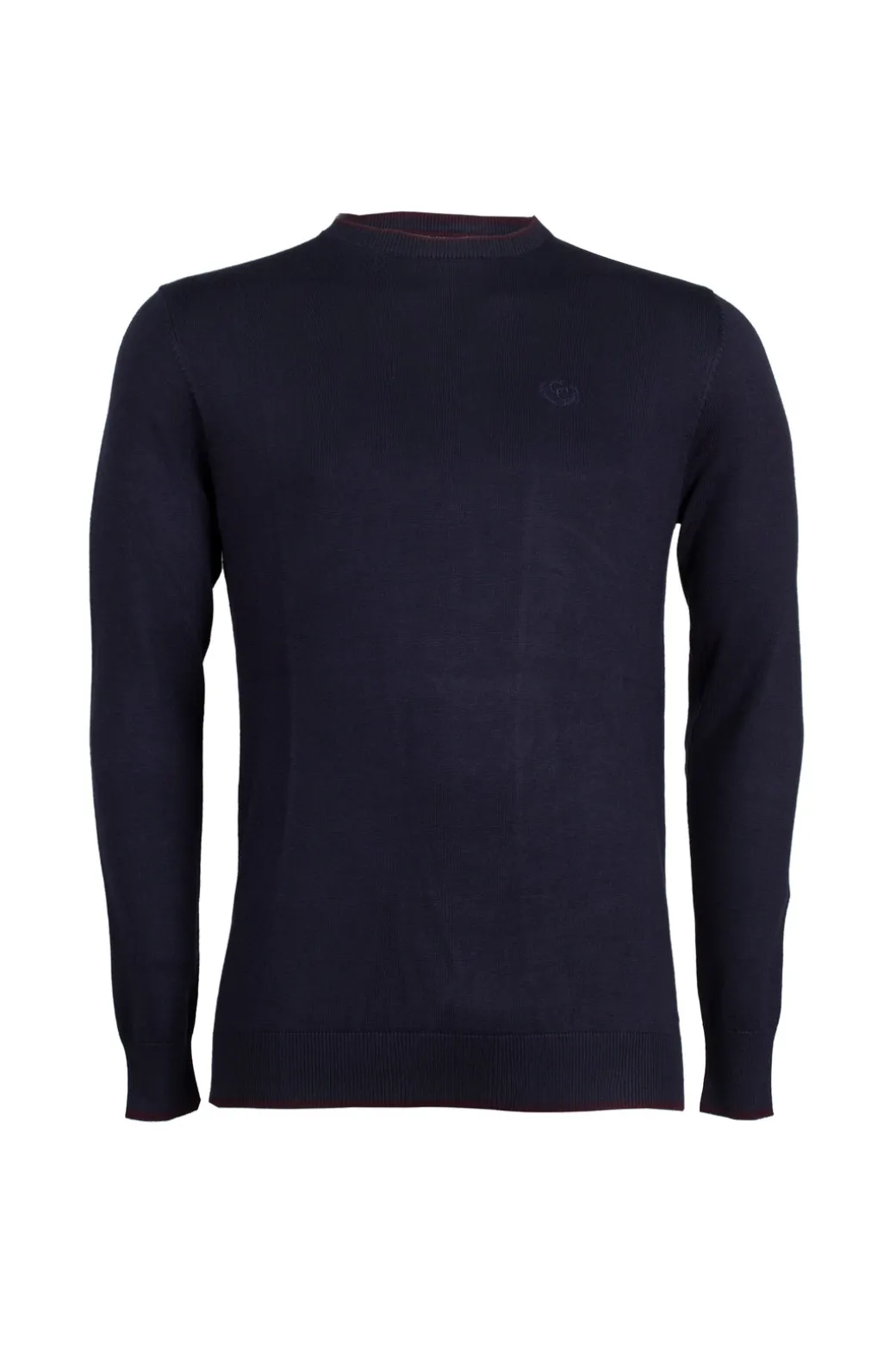 Pullover girocollo con toppe sui gomiti