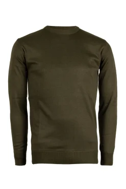 Pullover girocollo in poliestere uomo