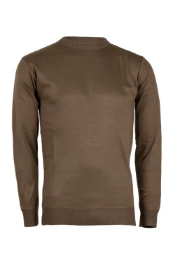 Pullover girocollo in poliestere uomo