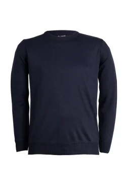 Pullover girocollo in poliestere uomo