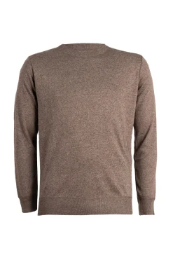 Pullover girocollo in poliestere uomo
