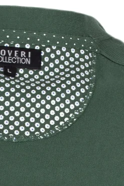 Pullover girocollo in puro cotone uomo