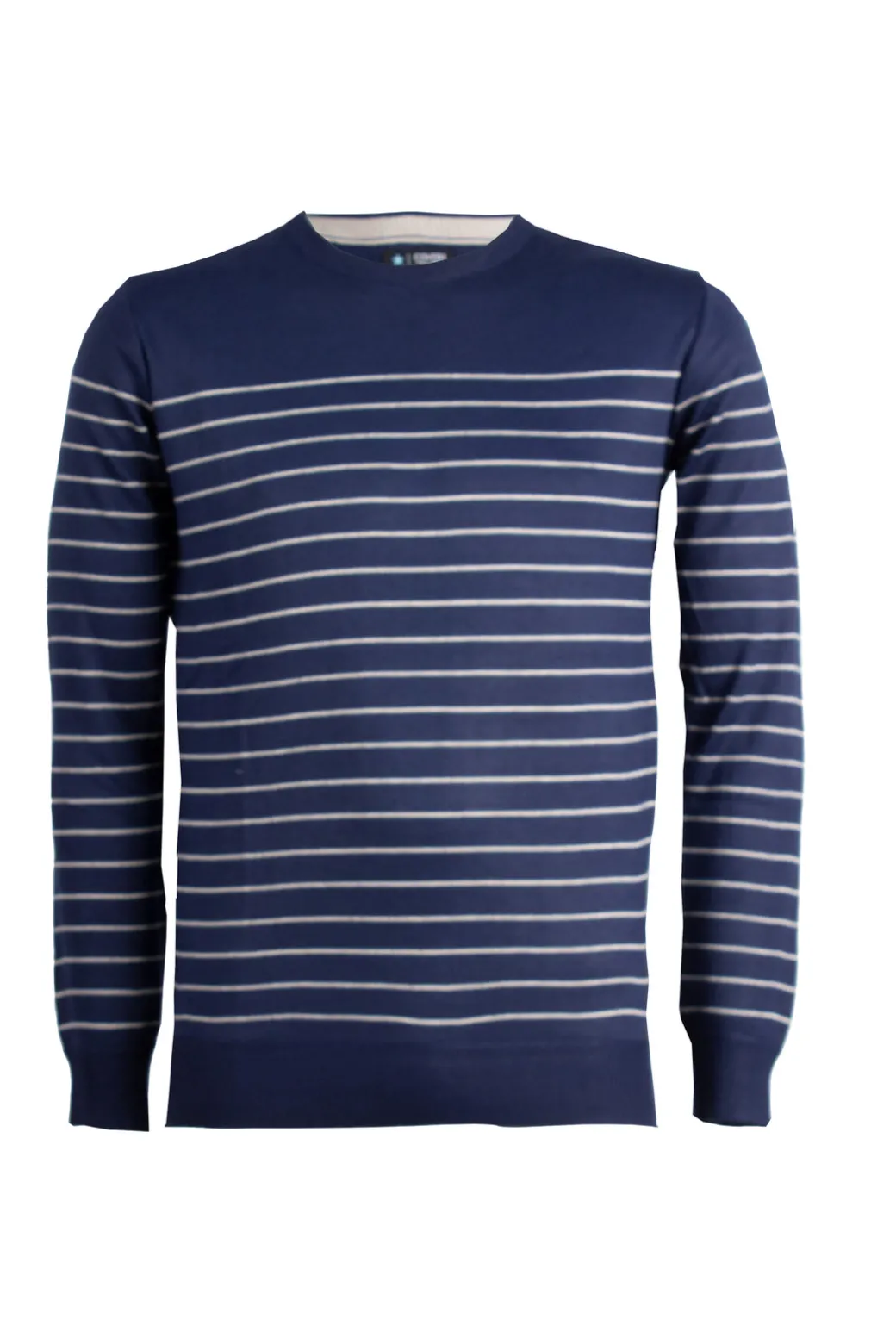 Pullover girocollo multiriga