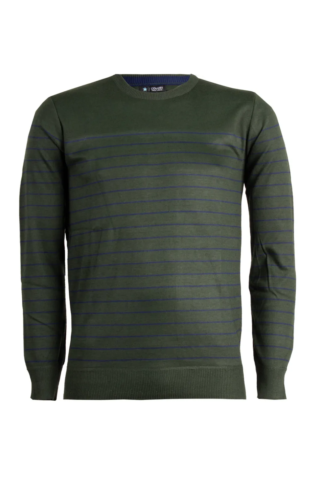 Pullover girocollo multiriga