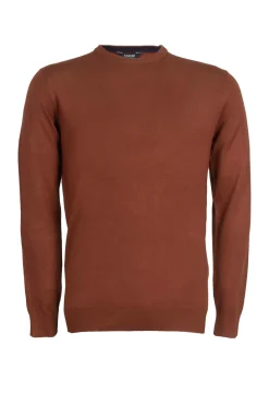 Pullover girocollo tinta unita