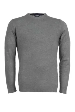 Pullover girocollo tinta unita