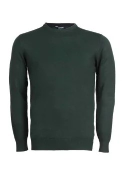 Pullover girocollo tinta unita