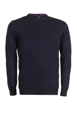 Pullover girocollo tinta unita