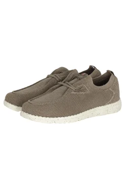 Scarpa stringata in morbido tessuto elasticizzato