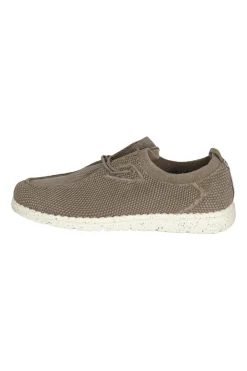 Scarpa stringata in morbido tessuto elasticizzato