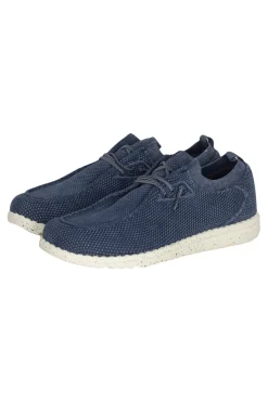 Scarpa stringata in morbido tessuto elasticizzato