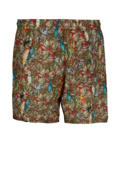 Shorts mare uomo Made in Italy motivo giungla