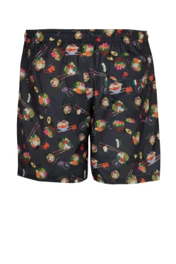 Shorts mare uomo Made in Italy motivo ramen