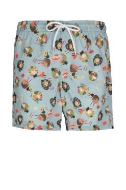 Shorts mare uomo Made in Italy motivo ramen