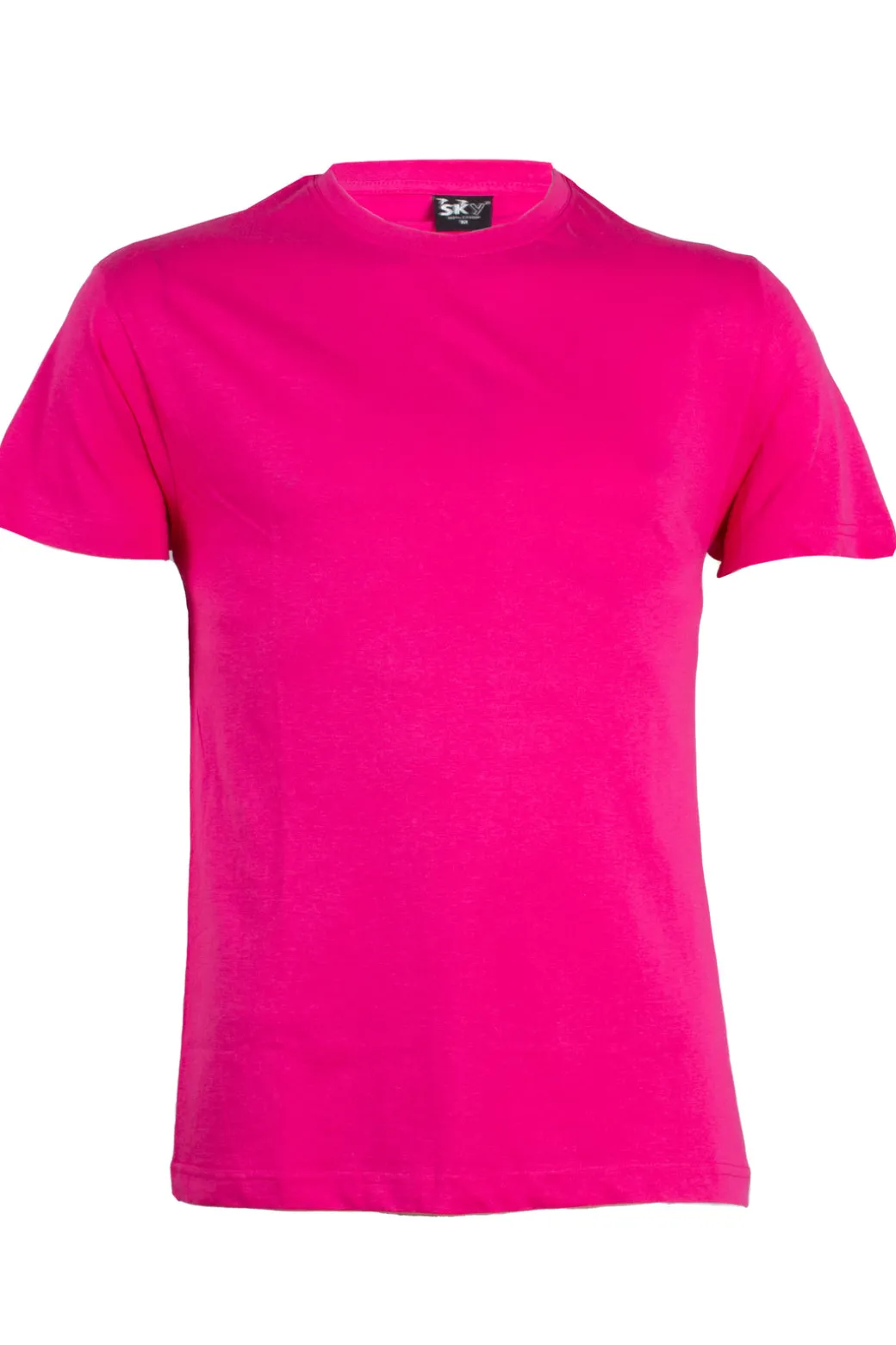 T-shirt da uomo girocollo tinta unita