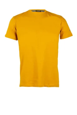 T-shirt da uomo girocollo tinta unita