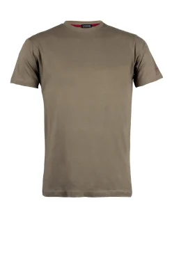 T-shirt da uomo girocollo tinta unita