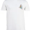 T-shirt Ghit Milano tinta unita con stampa su petto e schiena